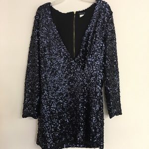 Black sequins dress